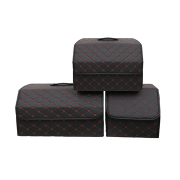 Opvouwbare Auto Kofferbak Opbergbox – PU Leer – 30x30x30CM – Draagbaar en Multifunctioneel