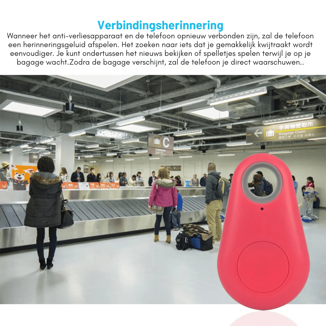 Smart Tag Bluetooth Tracker - Key and Bag Finder + Alarm