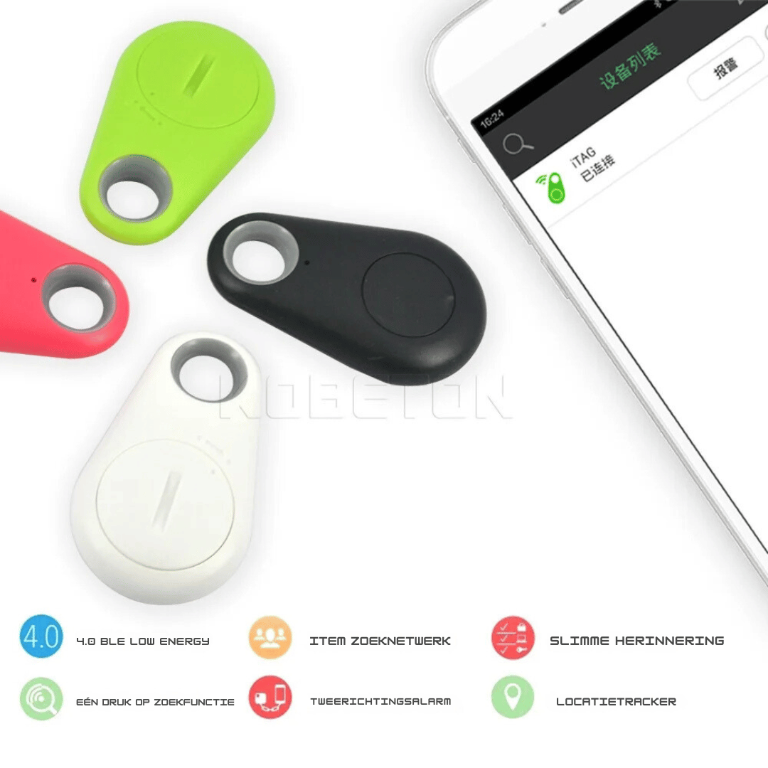 Smart Tag Bluetooth Tracker - Key and Bag Finder + Alarm