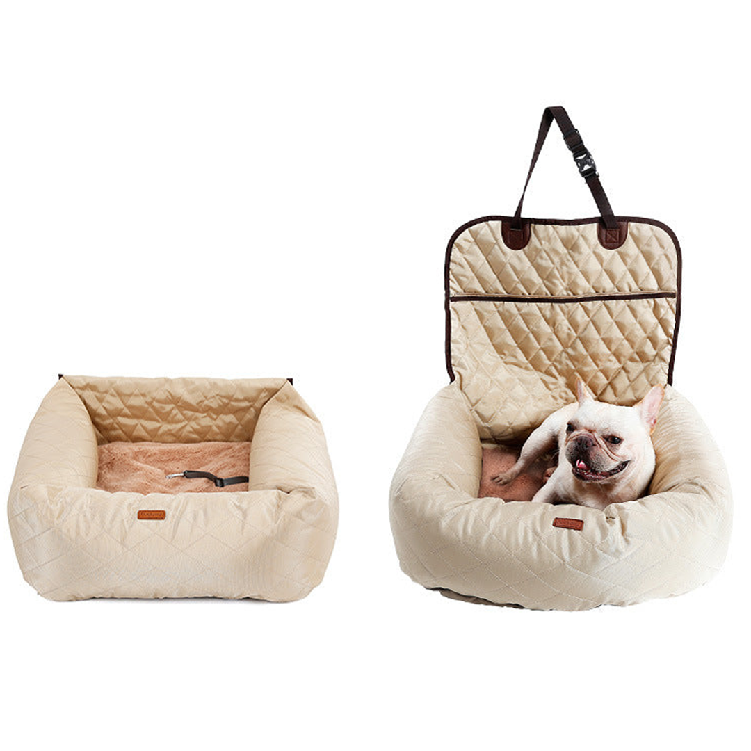 Siège auto pour chien à double fonction