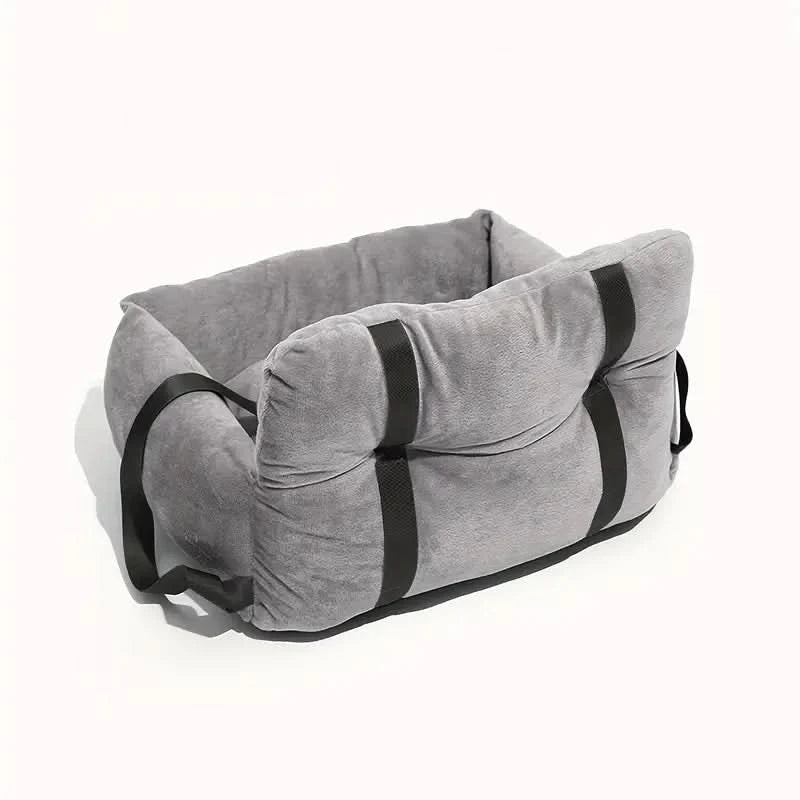 Panier de voiture souple pour chien avec sangle réglable