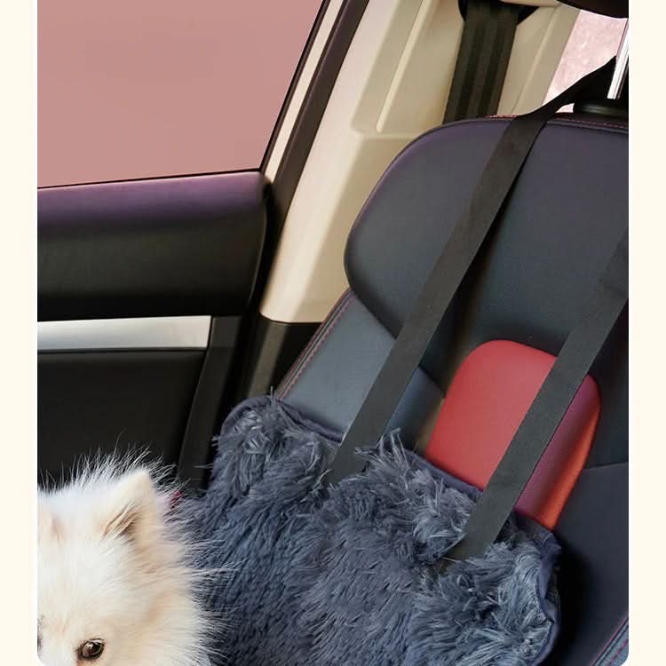 Panier moelleux et apaisant pour chien, idéal pour le siège auto