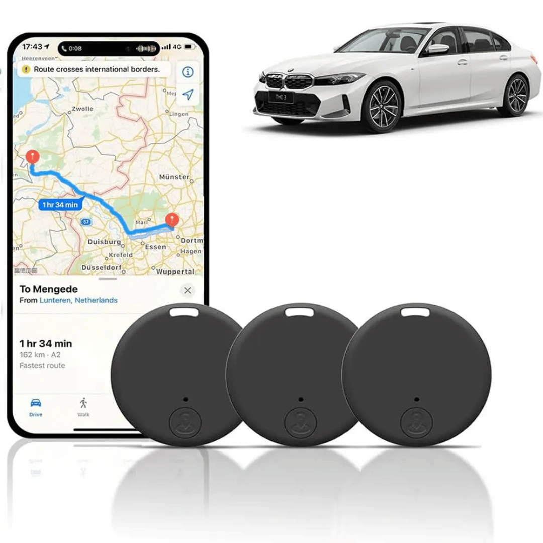 3x Mini GPS Tracker - Puissant localisateur de voiture et de clés