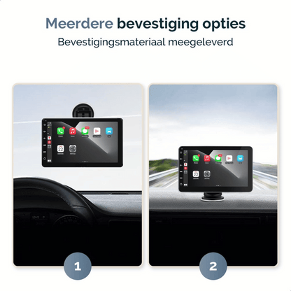 7.5 Inch Display – Draadloos CarPlay &amp; Android Auto – Inclusief HD Achteruitrijcamera