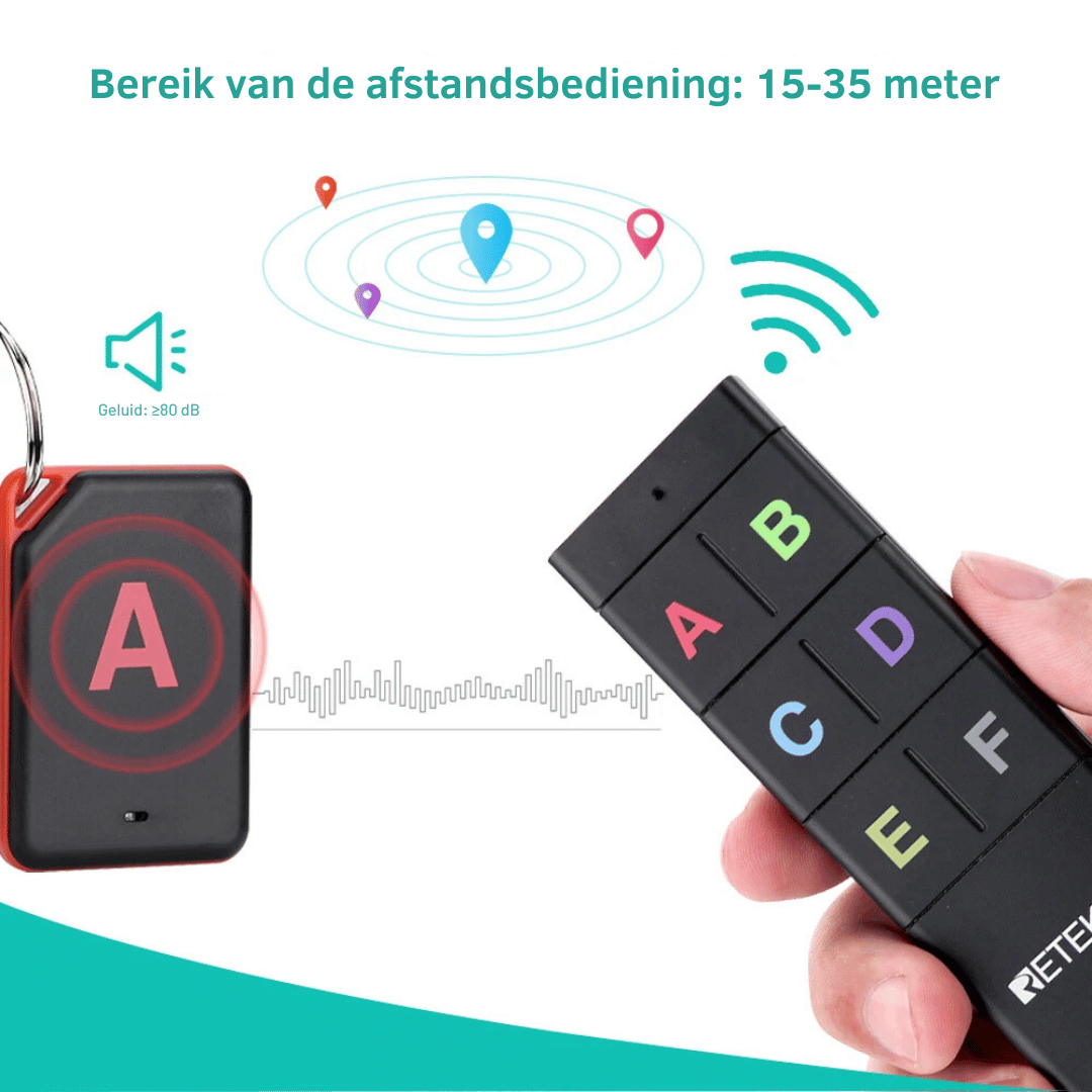 Wireless Key Finder - Huisdier en Portemonnee Tracker