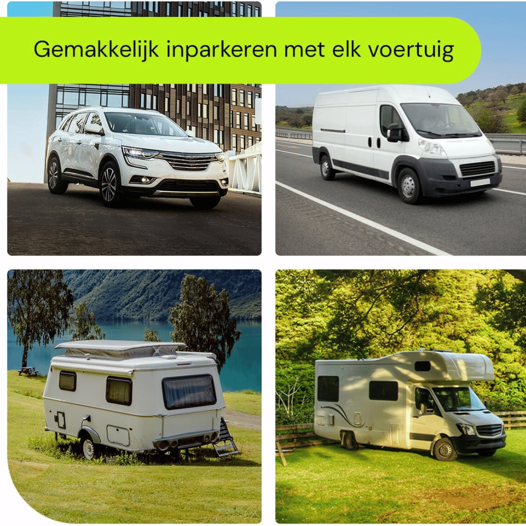 Draadloze Achteruitrijcamera – 5 Inch HD Monitor – Nachtzicht & Parkeerhulp – Complete Set