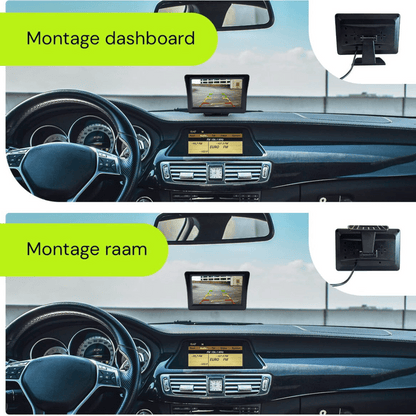 Draadloze Achteruitrijcamera – 5 Inch HD Monitor – Nachtzicht & Parkeerhulp – Complete Set