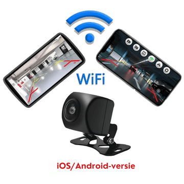 Draadloze Achteruitrijcamera 720P – Nachtzicht – IP67 Waterproof – iOS &amp; Android Compatibel