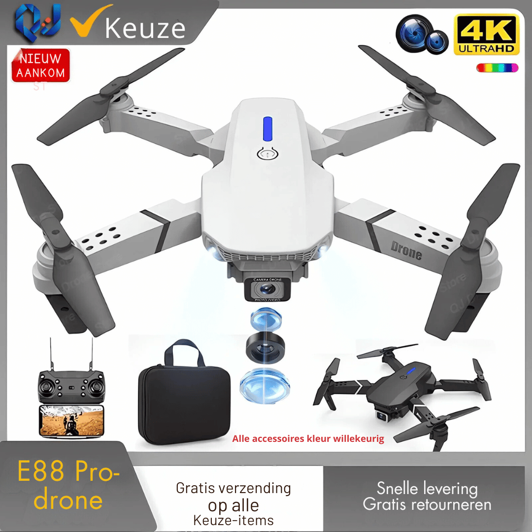 RC Drone - 4K Camera Opvouwbaar + Hoogtevasthoudfunctie