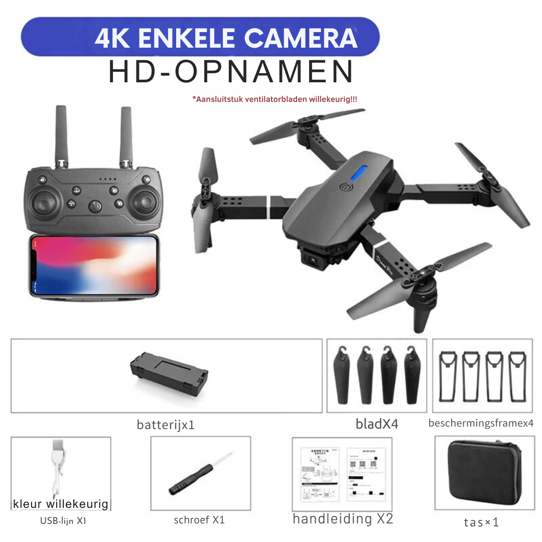 Drone RC - Caméra 4K pliable + Fonction de maintien d'altitude