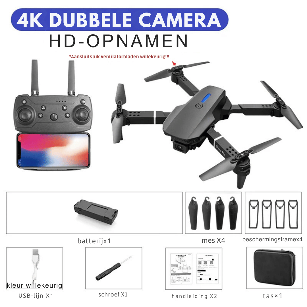 Drone RC - Caméra 4K pliable + Fonction de maintien d'altitude