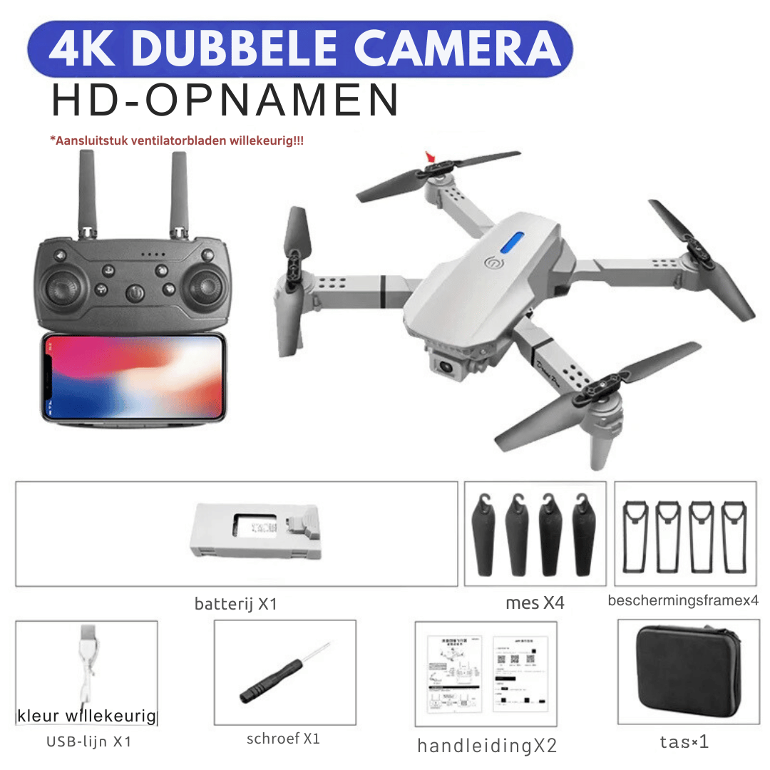 Drone RC - Caméra 4K pliable + Fonction de maintien d'altitude
