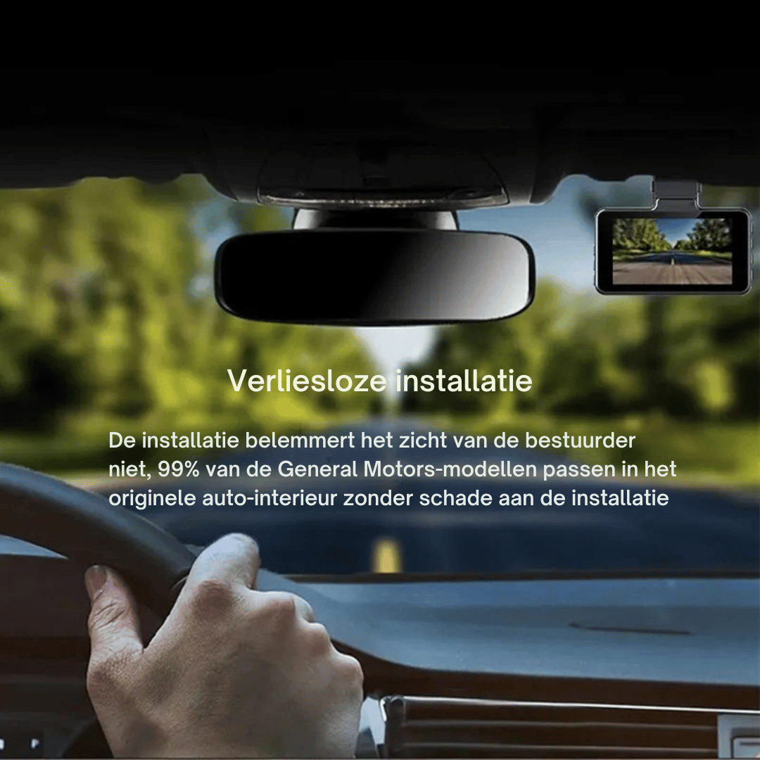 Full HD Dashcam 1080P – Draadloos – Voor- en Achtercamera – WiFi Connectiviteit