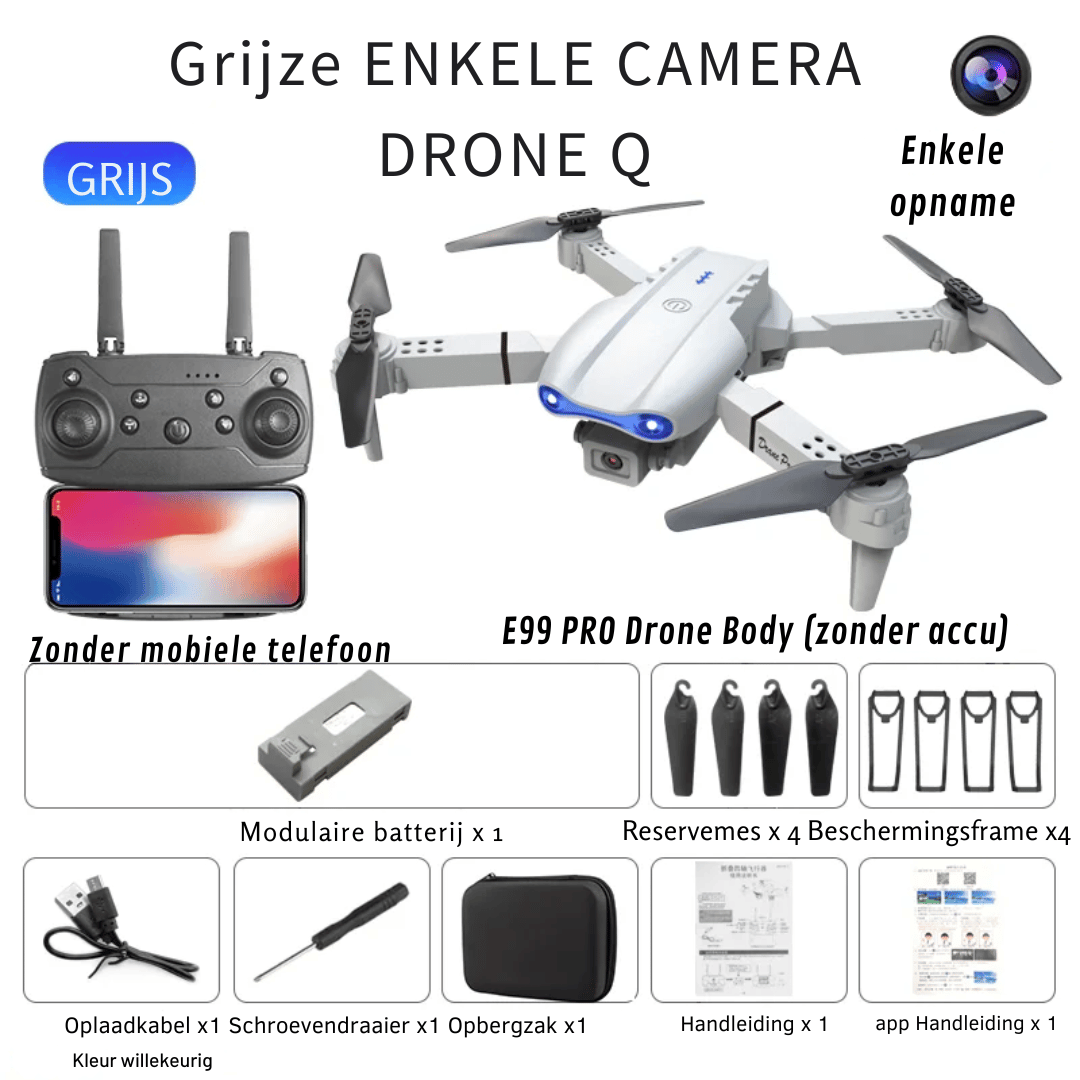 Pro RC Drone - 4K Camera Foldable Drone + Altitude Hold Function