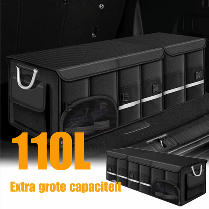 Grote Opvouwbare Kofferbak Organizer – 36L/72L/110L Waterdichte Opslagtas voor Auto, Kamperen en Vissen