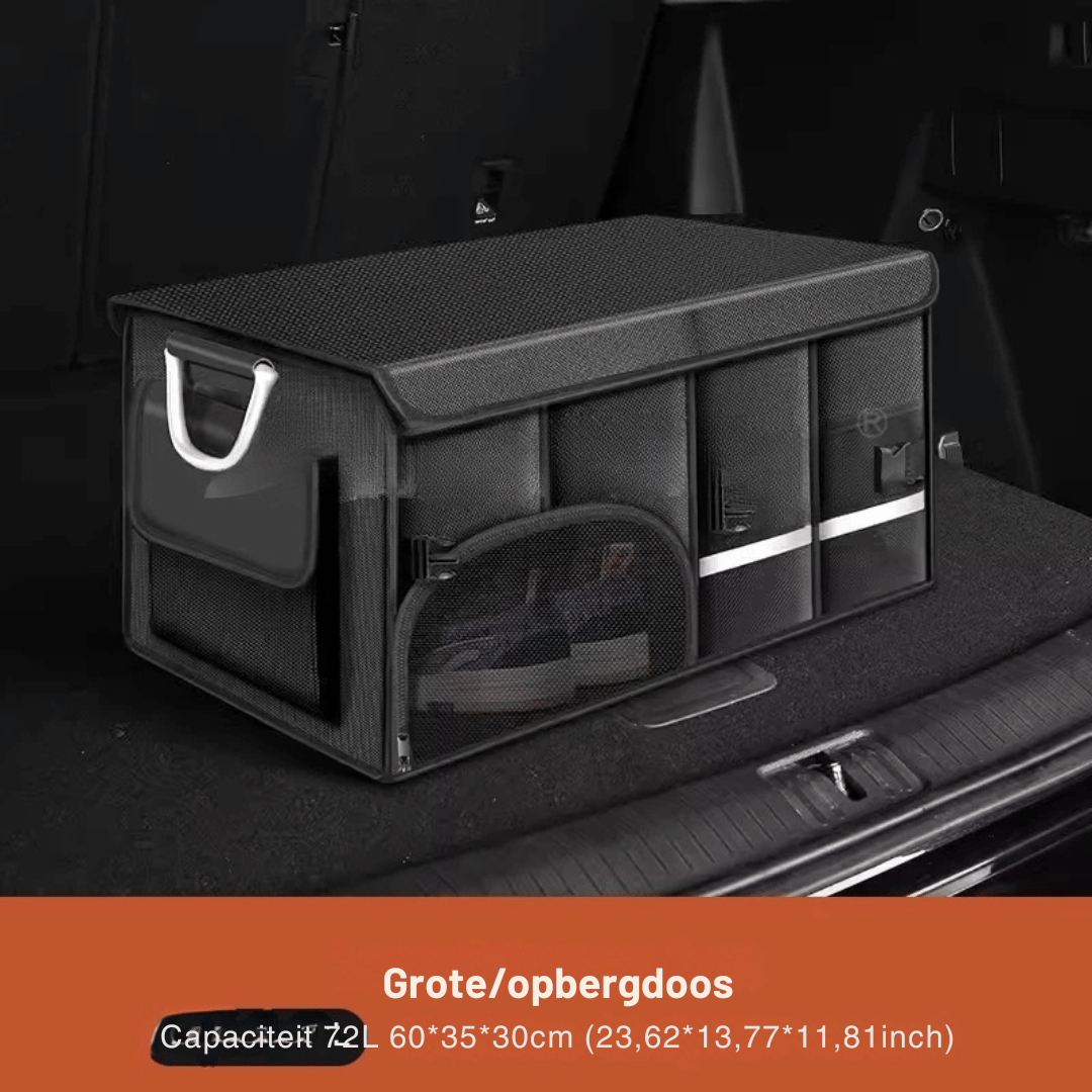 Grote Opvouwbare Kofferbak Organizer – 36L/72L/110L Waterdichte Opslagtas voor Auto, Kamperen en Vissen