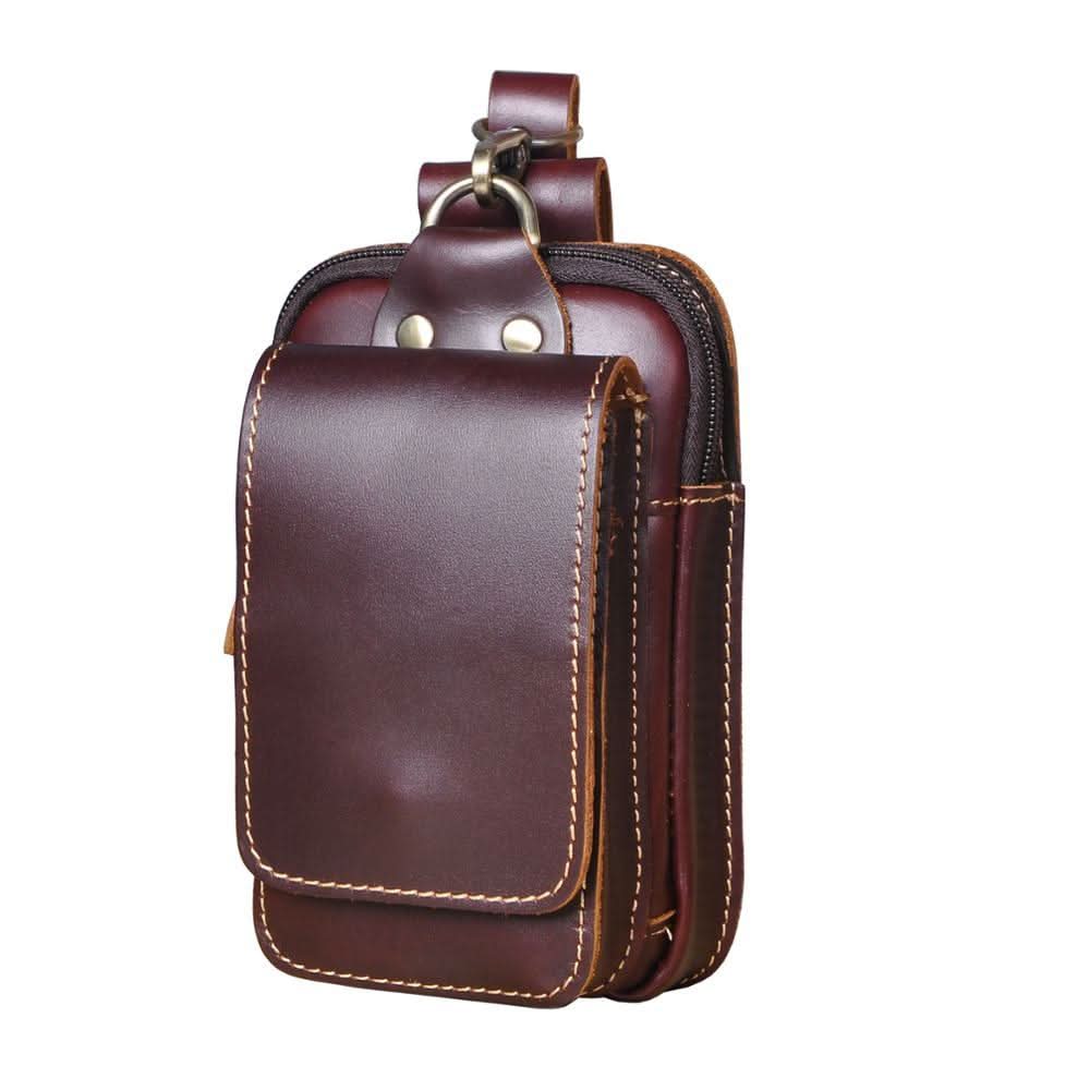 Echt Lederen Heren Waist Bag