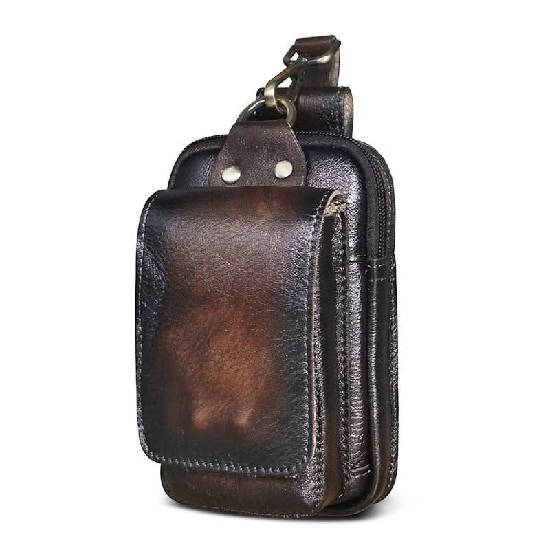 Echt Lederen Heren Waist Bag