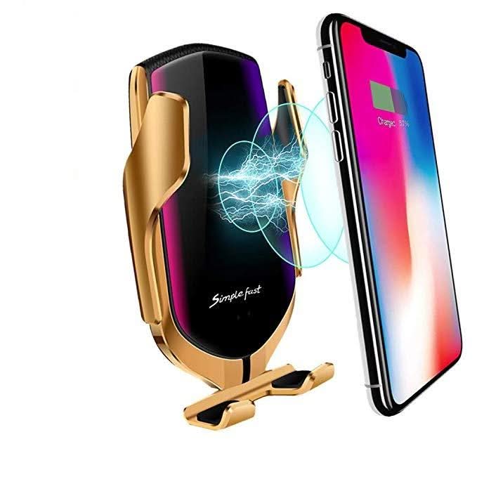 PREMIUM - Support de téléphone automatique | Chargeur sans fil 