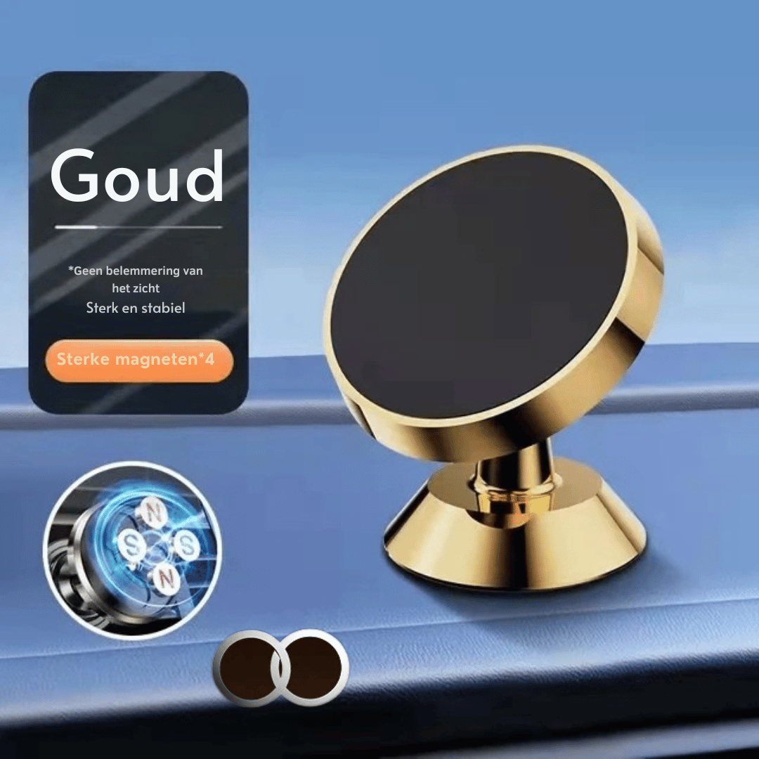 Magnetische Auto Telefoonhouder – Stevige GPS- en Smartphonehouder