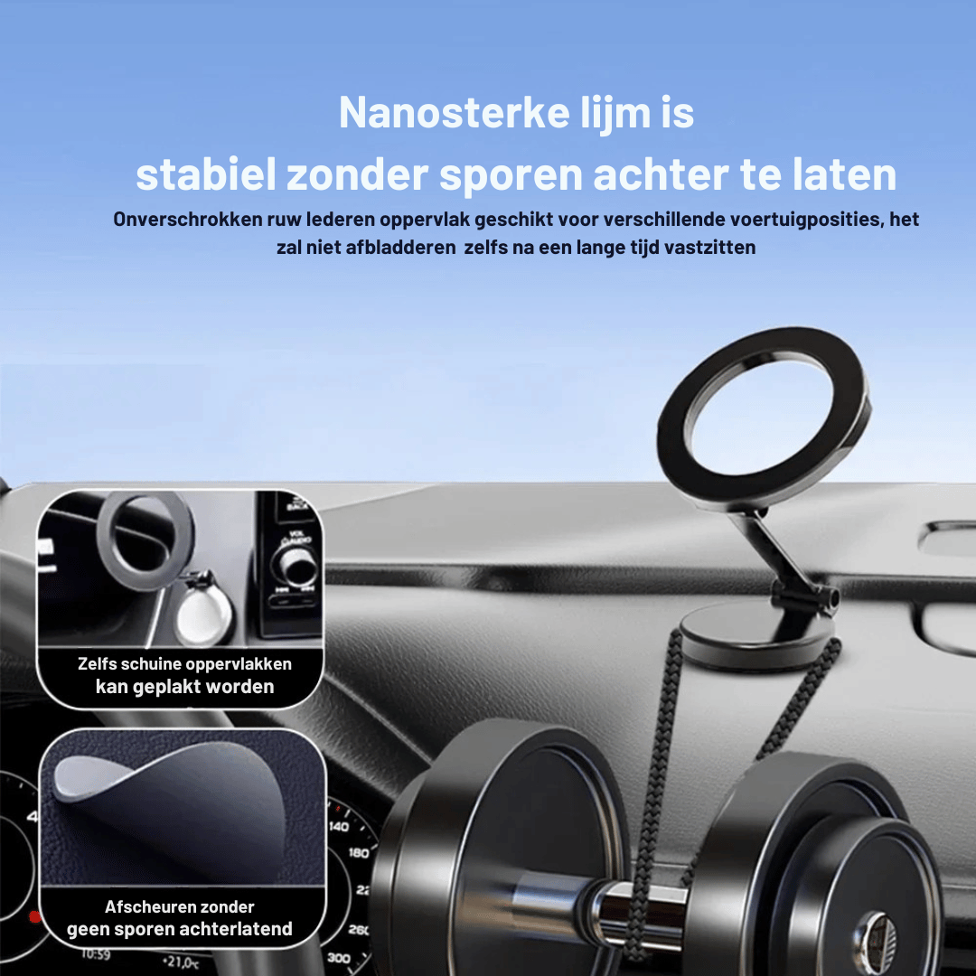 Magnetische Autohouder voor MagSafe – 360° Verstelbaar & Opvouwbaar