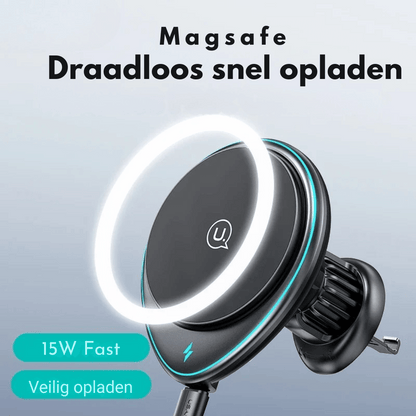 Magnetische Draadloze Autotelefoonhouder – 15W Snellader voor Luchtrooster