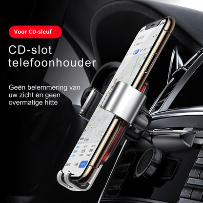 Metalen Gravity Telefoonhouder – Luchtrooster- of CD-sleufbevestiging