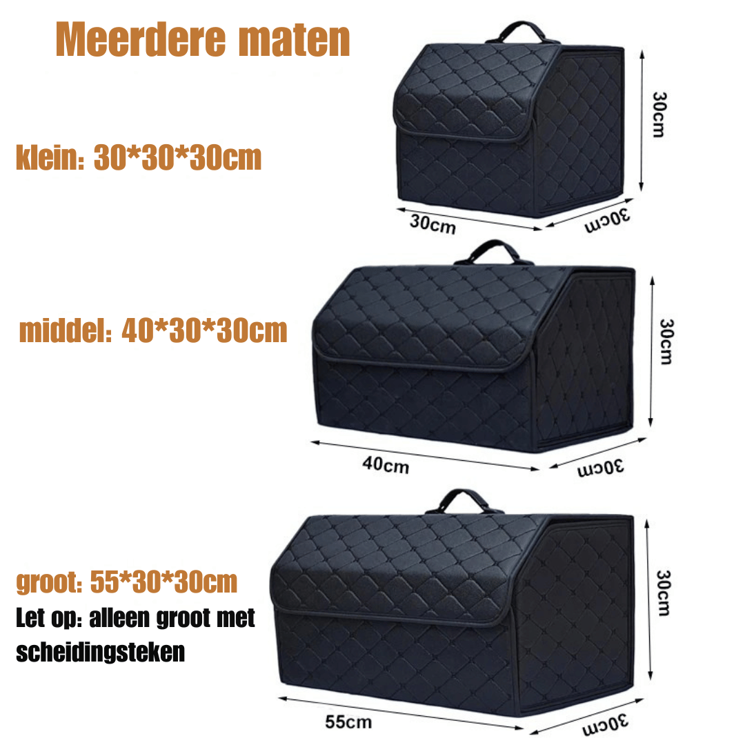 Multifunctionele Kofferbak Organizer – Ruim, Opvouwbaar en Duurza