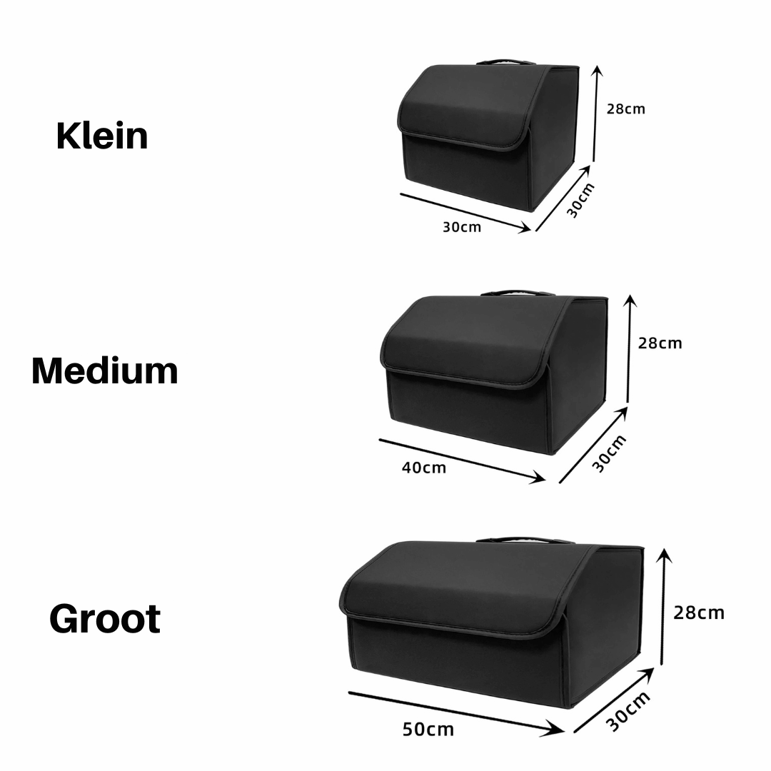 Multifunctionele PU Lederen Kofferbak Organizer – Opvouwbaar en Ruimtebesparend