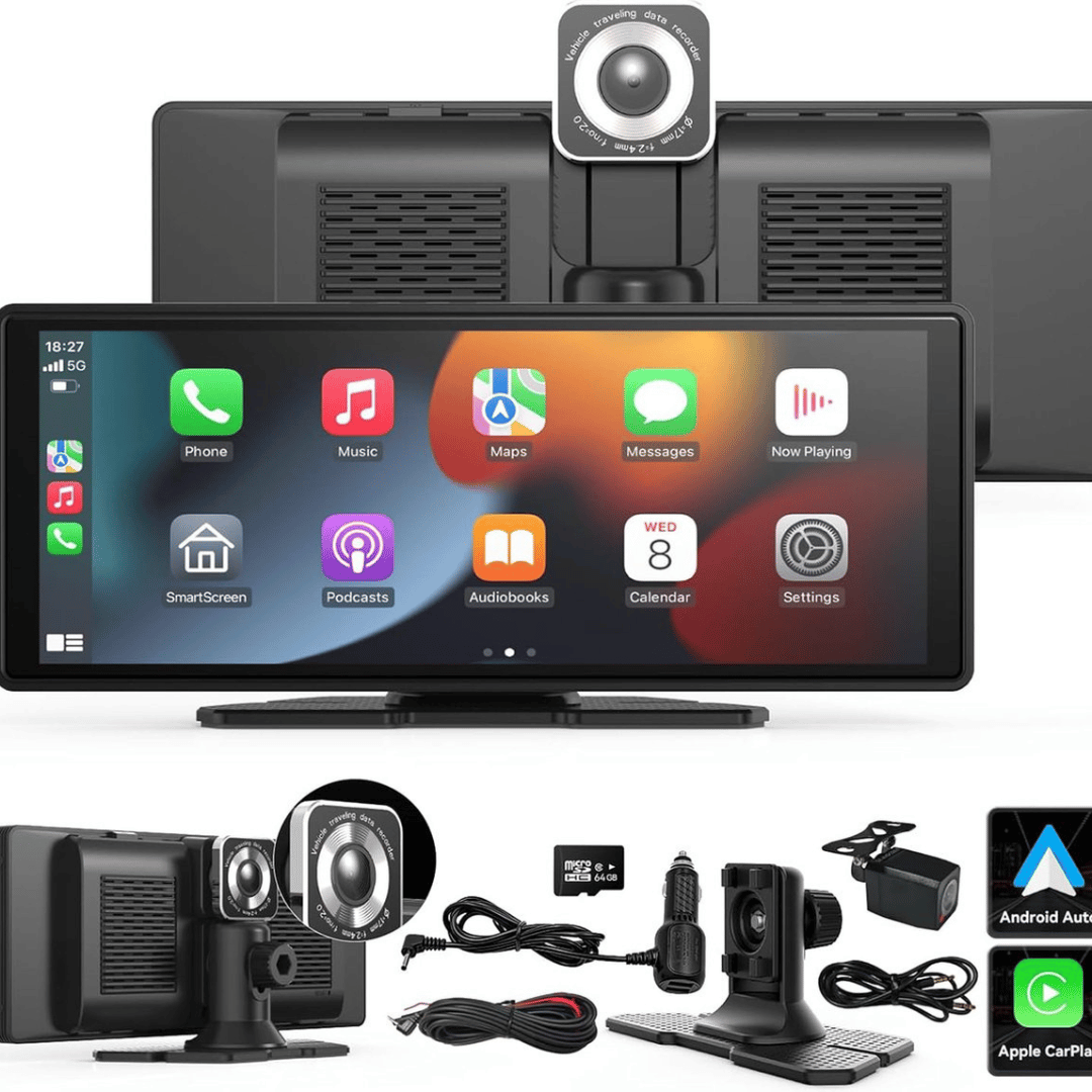 Active Goods Navigatiesysteem 10.26 Inch – Draadloos CarPlay &amp; Android Auto – Dashcam &amp; Achteruitrijcamera