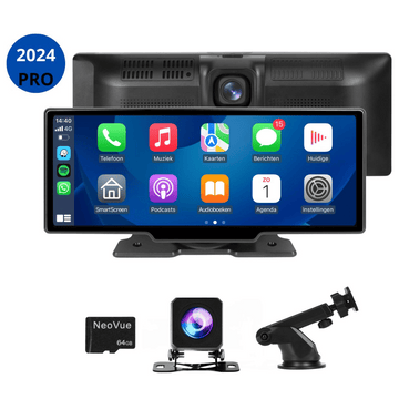 NeoVue Navigatiesysteem 10.26 Inch – Draadloos CarPlay & Android Auto – Dashcam &amp; Achteruitrijcamera