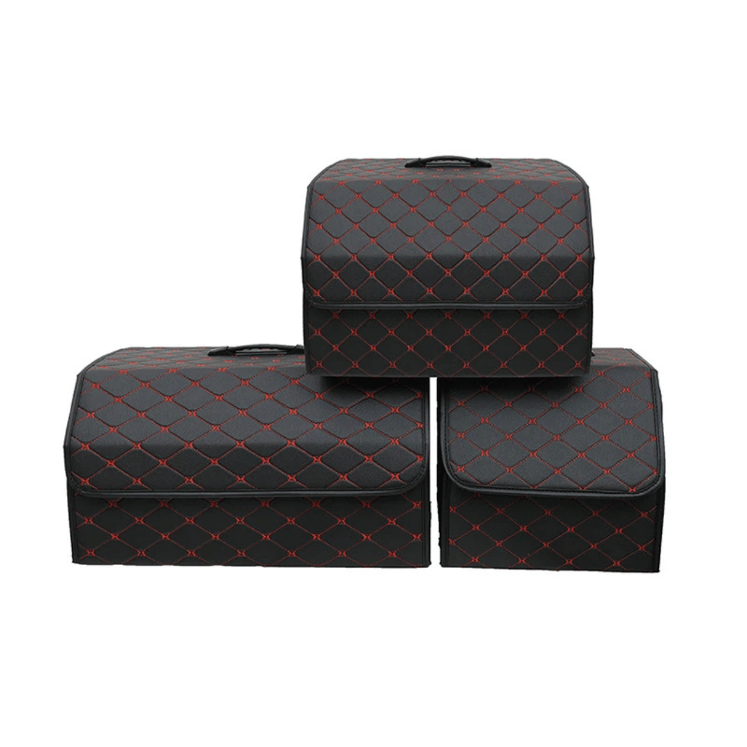 Opvouwbare Auto Kofferbak Opbergbox – PU Leer – 30x30x30CM – Draagbaar en Multifunctioneel