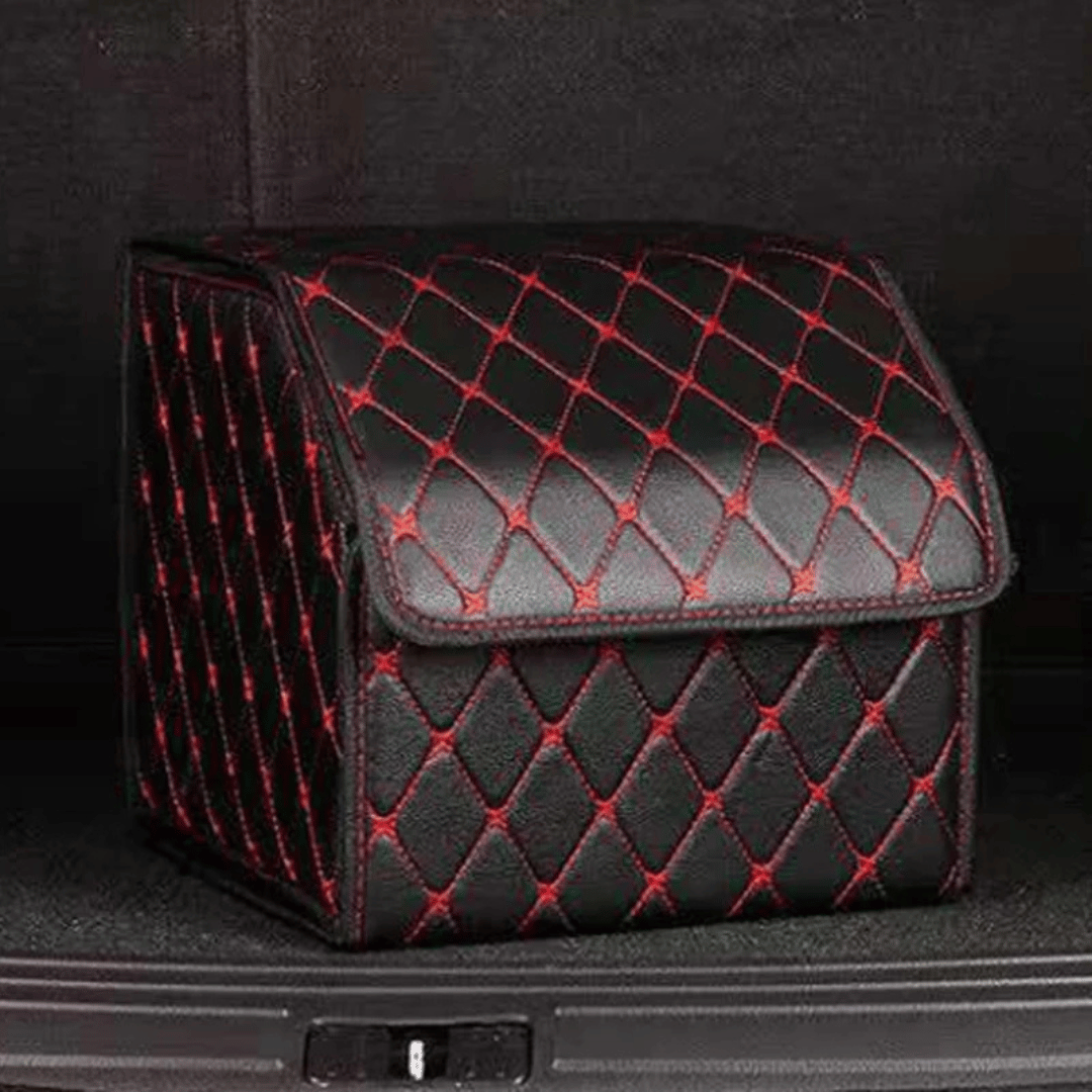 Opvouwbare Auto Kofferbak Opbergbox – PU Leer – 30x30x30CM – Draagbaar en Multifunctioneel