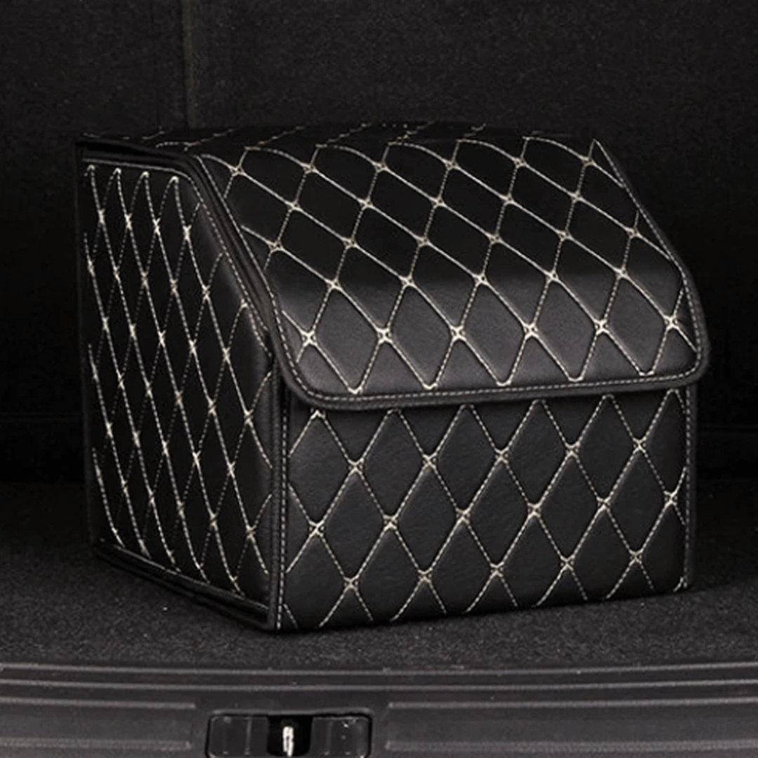 Opvouwbare Auto Kofferbak Opbergbox – PU Leer – 30x30x30CM – Draagbaar en Multifunctioneel