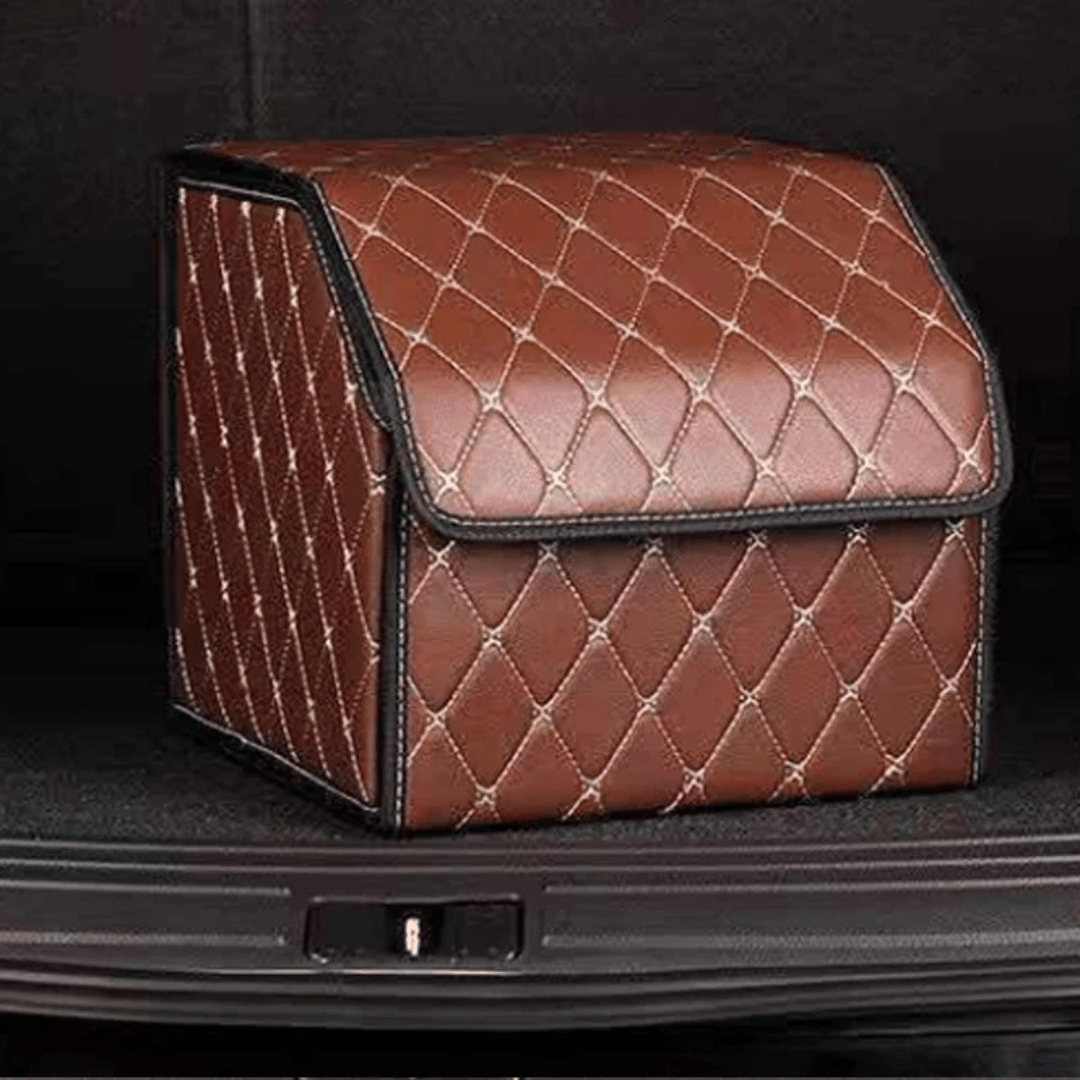 Opvouwbare Auto Kofferbak Opbergbox – PU Leer – 30x30x30CM – Draagbaar en Multifunctioneel