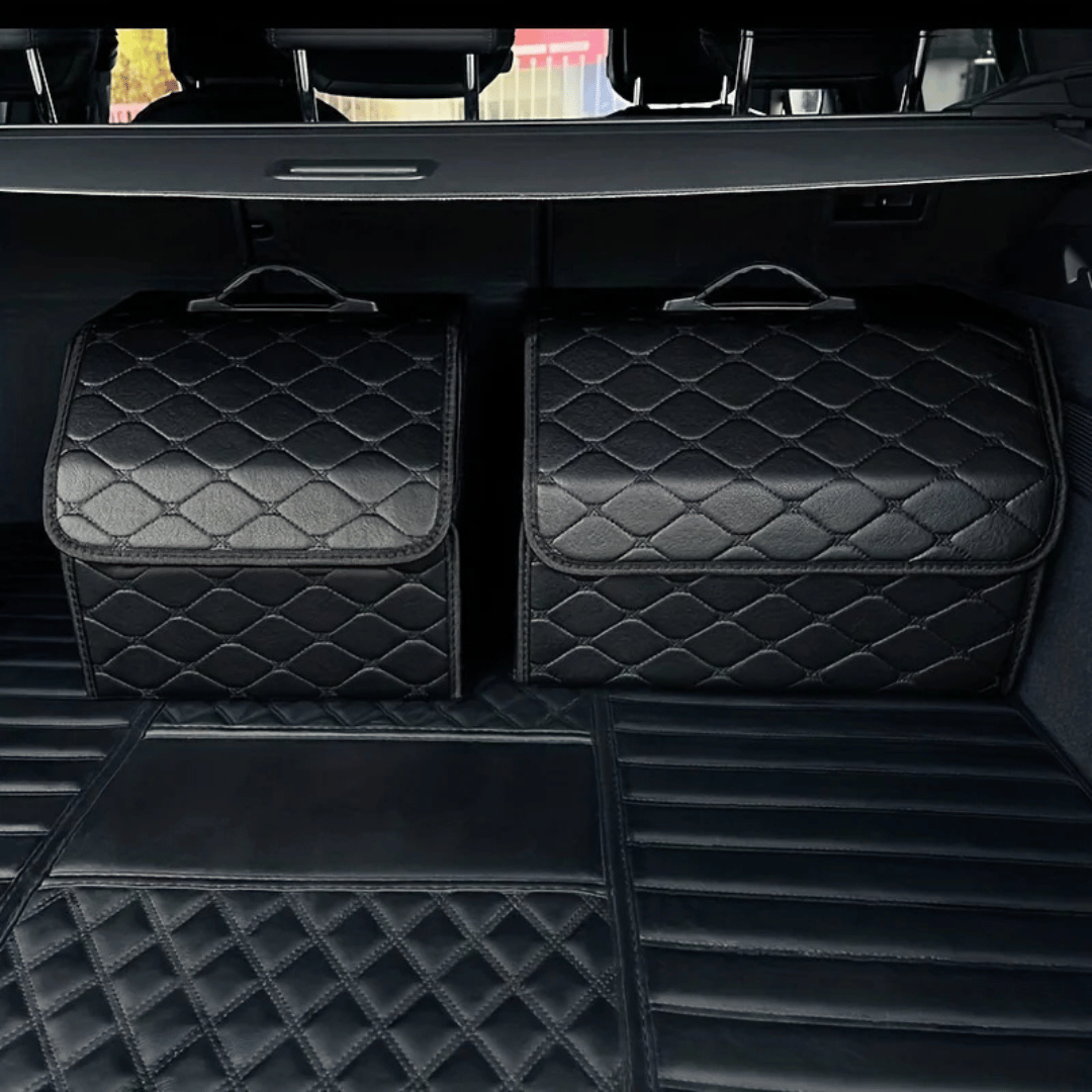Opvouwbare Auto Kofferbak Organizer – Luxe PU Leren Opslagbox