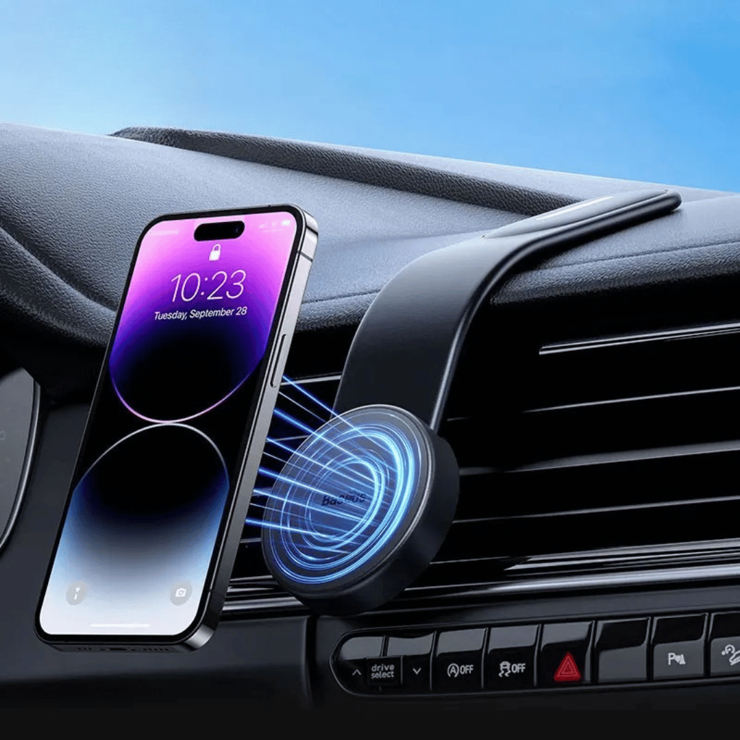 Opvouwbare Magnetische Telefoonhouder voor Auto – Stevig en Verstelbaar