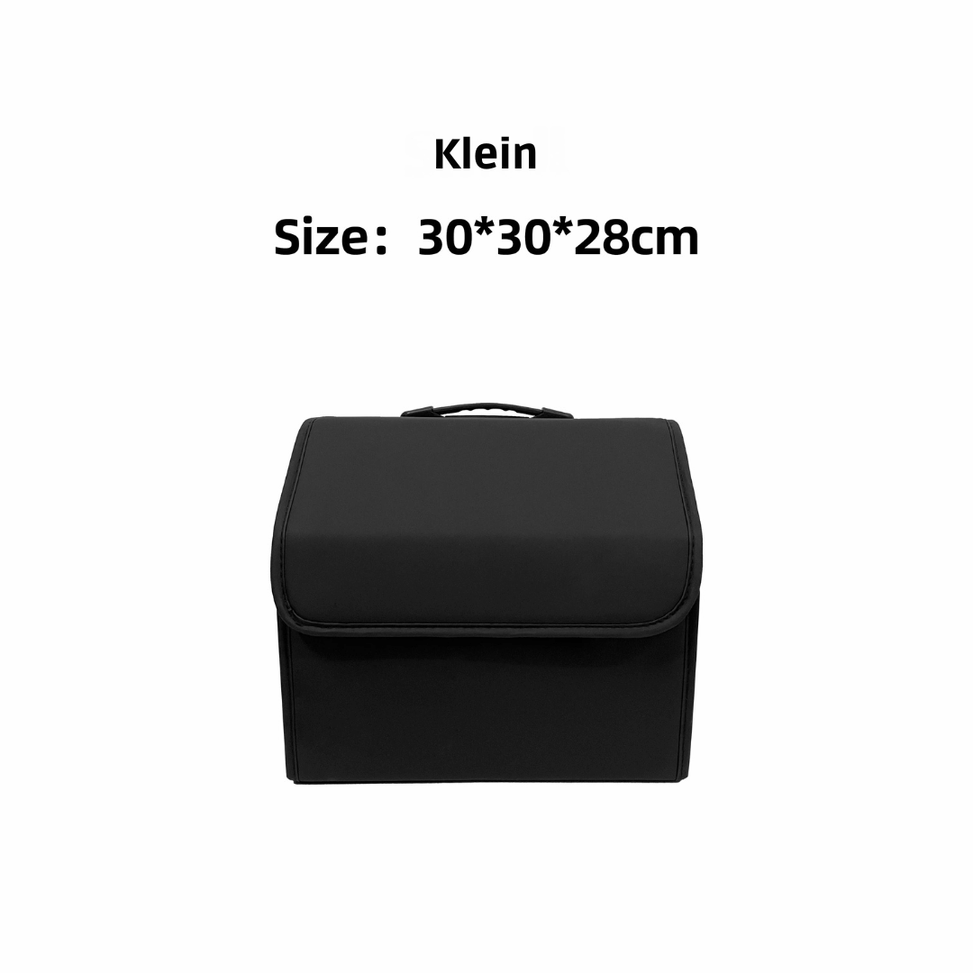 Opvouwbare PU Lederen Kofferbak Organizer – Luxe Opbergtas met Deksel