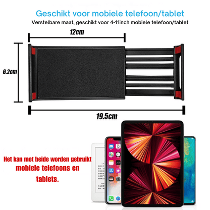 Tablet en Telefoonhouder voor Auto – Geschikt voor Samsung Galaxy Z Fold & iPad Mini