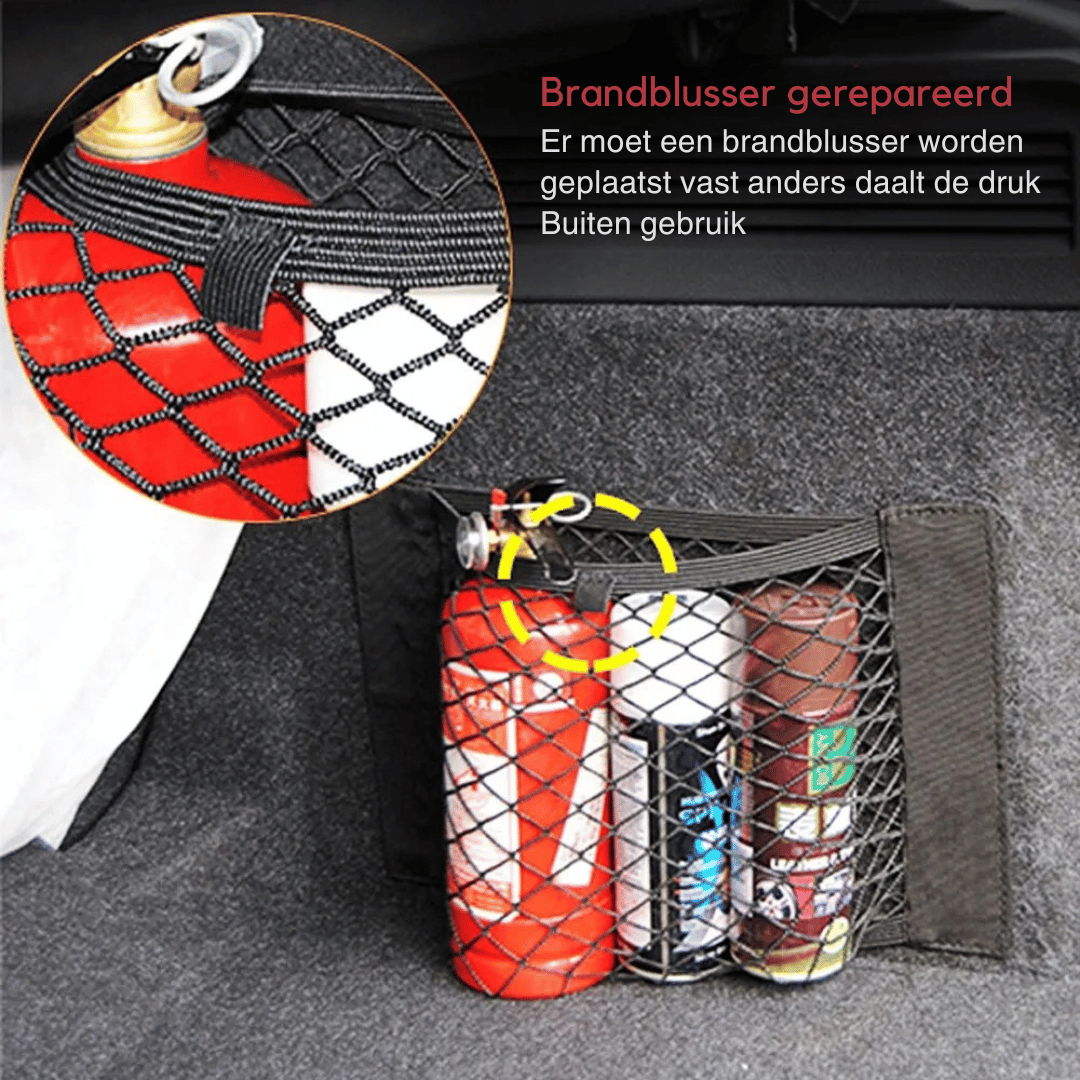 Universele Elastische Mesh Auto Organizer – Magic Sticker – Achterbank Opbergtas