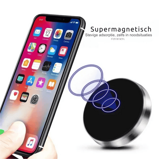 Universele Magnetische Telefoonhouder voor Auto – Dashboard & Wand Compatibel