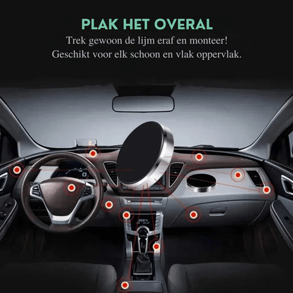 Universele Magnetische Telefoonhouder voor Auto – Dashboard & Wand Compatibel