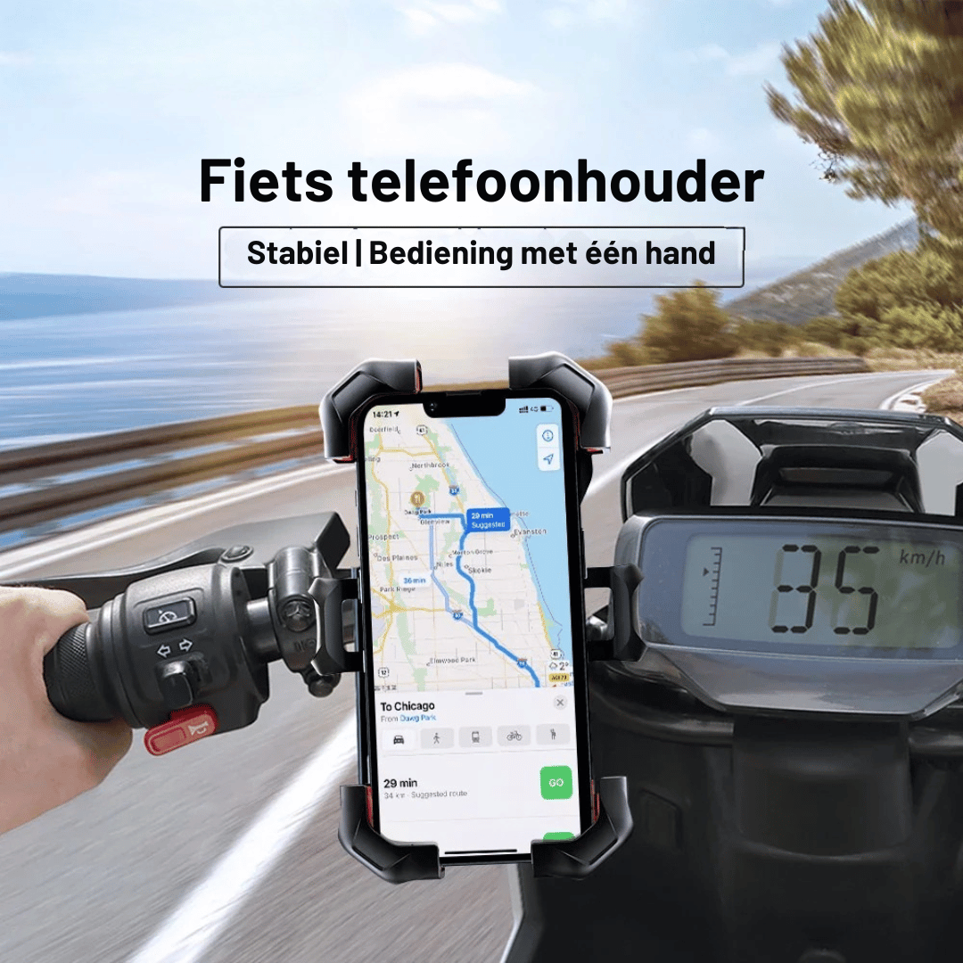 Universele Telefoonhouder voor Fiets en Motor – 360° Verstelbaar, 4.7-7 Inch Compatibiliteit