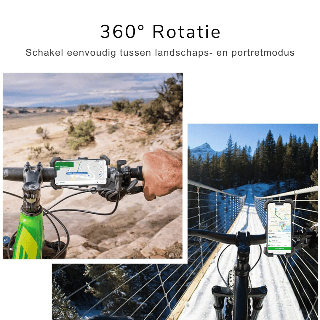 Universele Telefoonhouder voor Fiets en Motor – 360° Verstelbaar, 4.7-7 Inch Compatibiliteit