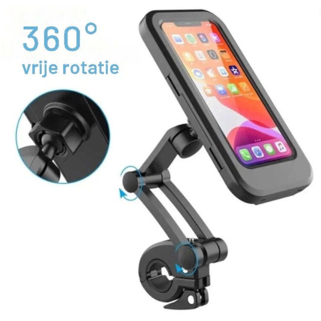 Waterdichte fiets- en motortelefoonhouder