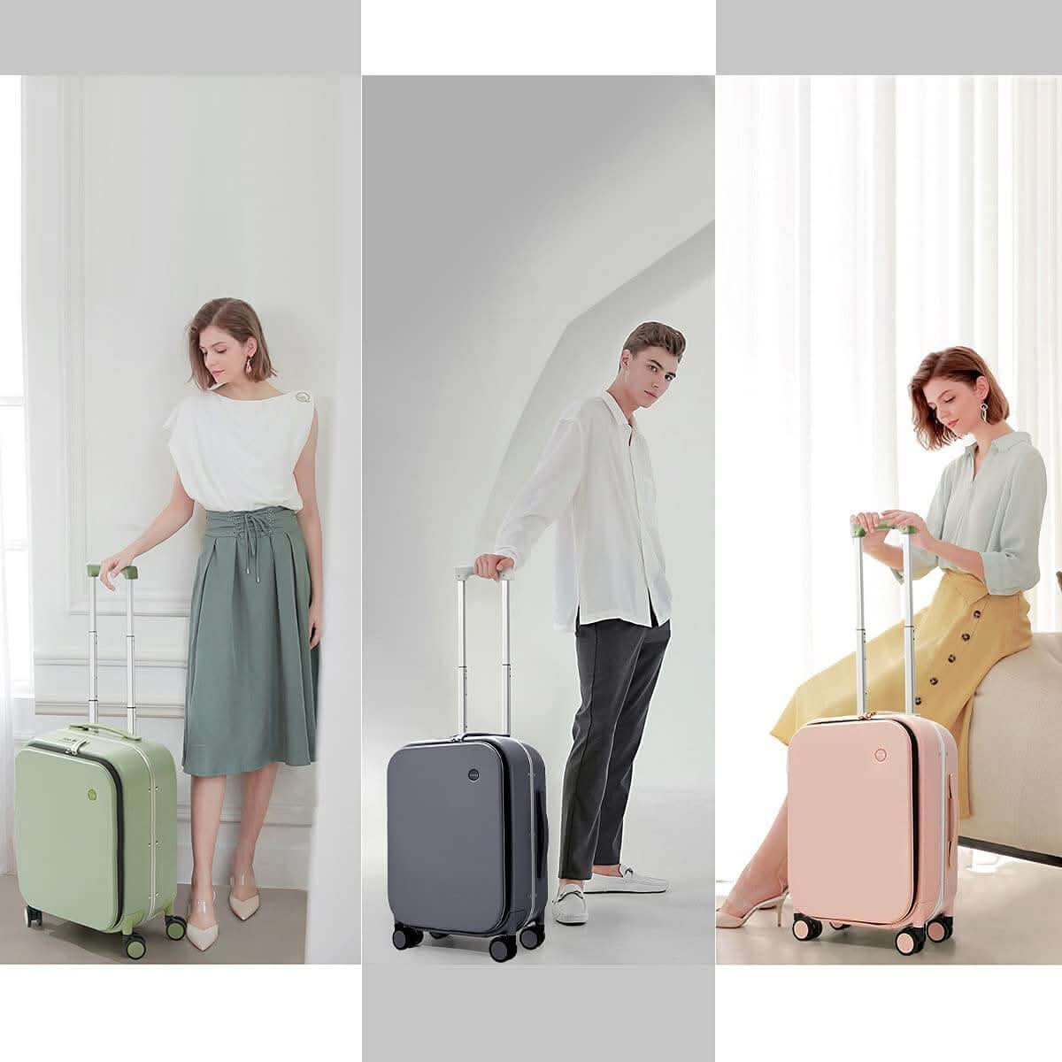 Valise à roulettes (housse de valise gratuite incluse)