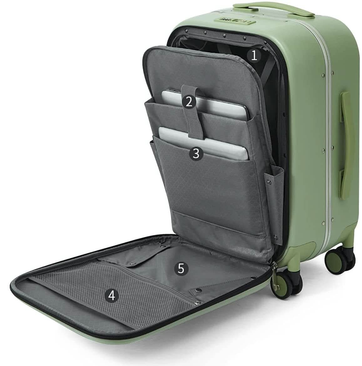 Valise à roulettes (housse de valise gratuite incluse)