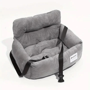 Panier de voiture souple pour chien avec sangle réglable