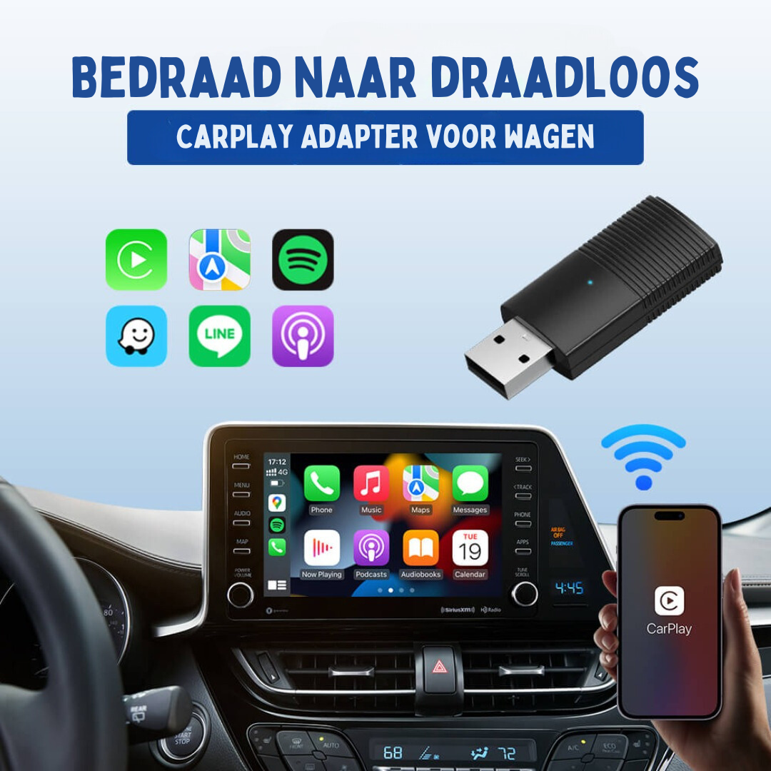 CarPlay-Adapter | Mini & Draadloos