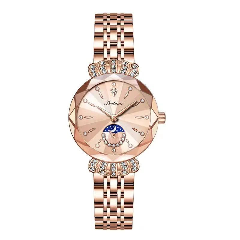 Elegance - Hemelse Diamanten Dames Horloge